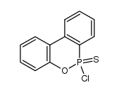 6-chloro-6H-dibenzo[c,e]-[1,2]oxaphosphinine 6-sulfide结构式