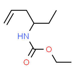 Carbamic acid,(1-ethyl-3-butenyl)-,ethyl ester (9CI) Structure