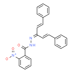 2-nitro-N'-[3-phenyl-1-(2-phenylvinyl)-2-propen-1-ylidene]benzohydrazide picture