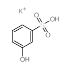 Benzenesulfonic acid, 3-hydroxy-, potassium salt (1:1)结构式