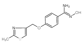 N’-Hydroxy-4-[(2-methyl-1,3-thiazol-4-yl)methoxy]benzenecarboximidamide Structure