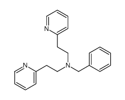 N-benzyl-2-pyridin-2-yl-N-(2-pyridin-2-ylethyl)ethanamine结构式