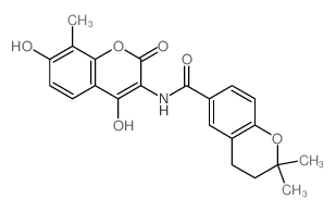 2H-1-Benzopyran-6-carboxamide,N-(4,7-dihydroxy-8-methyl-2-oxo-2H-1-benzopyran-3-yl)-3,4-dihydro-2,2-dimethyl- picture