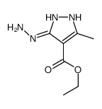 ethyl 3-hydrazinyl-5-methyl-1H-pyrazole-4-carboxylate Structure