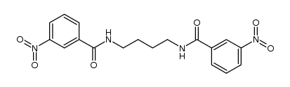 1,4-bis-(3-nitro-benzoylamino)-butane结构式