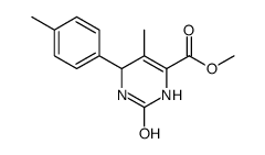 4-Pyrimidinecarboxylicacid,1,2,3,6-tetrahydro-5-methyl-6-(4-methylphenyl)-2-oxo-,methylester(9CI)结构式
