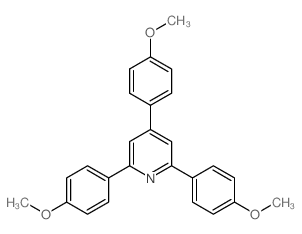 2,4,6-tris(4-methoxyphenyl)pyridine结构式