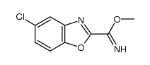 5-chloro-benzooxazole-2-carboximidic acid methyl ester Structure