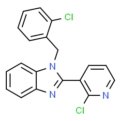 1-(2-CHLOROBENZYL)-2-(2-CHLORO-3-PYRIDINYL)-1H-1,3-BENZIMIDAZOLE结构式