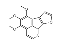 4,5,6-trimethoxyfuro[2',3':4,5]cyclopenta[1,2,3-ij]isoquinoline结构式