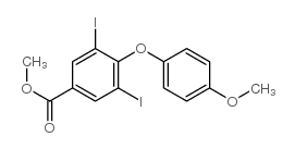 3,5-diiodo-4(4'-methoxyphenoxy)benzoic acid methyl ester Structure