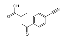 4-(4-Cyanophenyl)-2-methyl-4-oxobutyric acid Structure