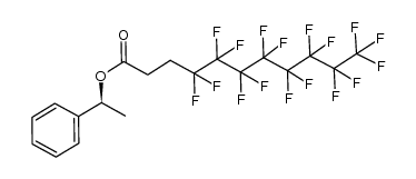 (S)-1-phenylethyl 4,4,5,5,6,6,7,7,8,8,9,9,10,10,11,11,11-heptadecafluoroundecanoate Structure