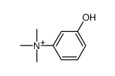 3-hydroxyphenyltrimethylammonium Structure