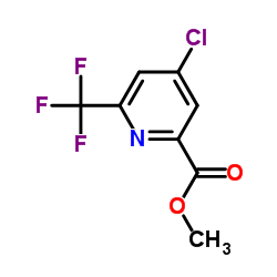 4-Chloro-6-trifluoromethyl-pyridine-2-carboxylic acid methyl ester Structure