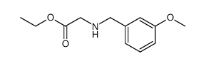 ethyl 2-[(3-methoxyphenyl)methylamino]acetate结构式