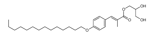 methyl-p-myristyloxycinnamic acid 1-monoglyceride Structure