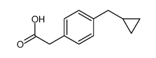 2-[4-(cyclopropylmethyl)phenyl]acetic acid Structure