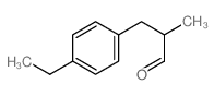 3-(4-ethylphenyl)-2-methyl-propanal Structure