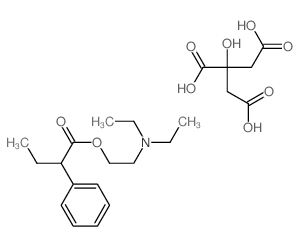 Butyric acid, 2-phenyl-, 2- (diethylamino)ethyl ester, citrate (1:1) picture