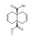 cis-Δ2,6-Hexalin-dicarbonsaeure-(4a,8a)-monomethylester结构式