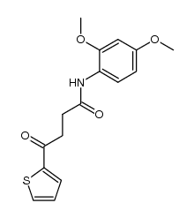 2'',4''-dimethoxyphenyl-4-(2'-thienyl)-4-oxobutanamide结构式
