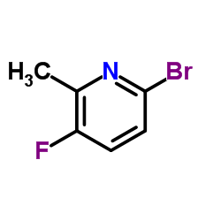 2-溴-5-氟-6-甲基吡啶结构式