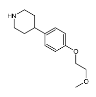 4-[4-(2-methoxyethoxy)phenyl]piperidine结构式