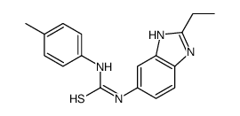 N-(2-Ethyl-1H-benzimidazol-5-yl)-N'-(4-methylphenyl)thiourea结构式