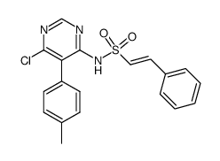2-phenyl-ethenesulfonic acid(6-chloro-5-p-tolyl-pyrimidin-4-yl)-amide Structure