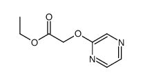 ethyl 2-pyrazin-2-yloxyacetate结构式
