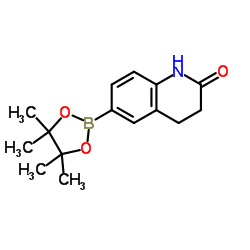 6-(4,4,5,5-Tetramethyl-1,3,2-dioxaborolan-2-yl)-3,4-dihydroquinolin-2(1H)-one structure