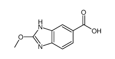 (9ci)-2-甲氧基-1H-苯并咪唑-5-羧酸结构式