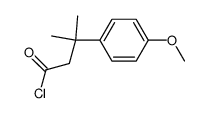 β-(4-Methoxy-phenyl)-isovaleriansaeure-chlorid结构式