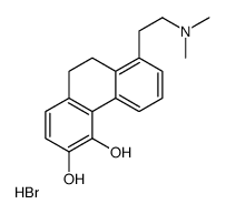 8-[2-(dimethylamino)ethyl]-9,10-dihydrophenanthrene-3,4-diol,hydrobromide Structure