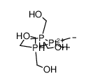 cis-dimethyl[1,2-bis(di(hydroxymethyl)phosphino)ethane]platinum(II)结构式