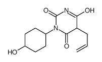 1-(4-hydroxycyclohexyl)-5-prop-2-enyl-1,3-diazinane-2,4,6-trione结构式