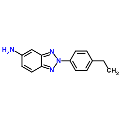 2-(4-Ethylphenyl)-2H-benzotriazol-5-amine结构式