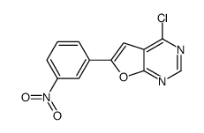 4-Chloro-6-(3-nitrophenyl)furo2,3-Dpyrimidine Structure