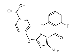 4-[[4-amino-5-(2,6-difluorobenzoyl)-1,3-thiazol-2-yl]amino]benzoic acid结构式
