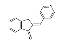 (E)-2-(4-pyridylmethylene)-1-indanone结构式