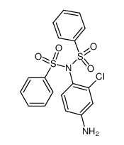 N1,N1-bis-benzenesulfonyl-2-chloro-p-phenylenediamine Structure