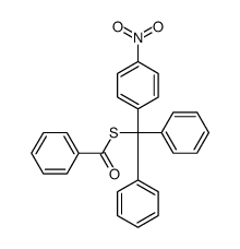 S-[(4-nitrophenyl)-diphenylmethyl] benzenecarbothioate Structure