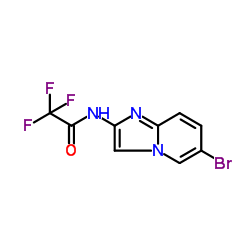 N-(6-Bromoimidazo[1,2-a]pyridin-2-yl)-2,2,2-trifluoroacetamide Structure