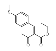 ethyl 2-[(4-methylsulfanylphenyl)methylidene]-3-oxobutanoate结构式