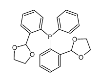 bis[2-(1,3-dioxolan-2-yl)phenyl](phenyl)phosphane Structure