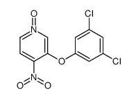 3-(3,5-dichlorophenoxy)-4-nitro-1-oxidopyridin-1-ium结构式
