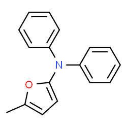 2-Furanamine,5-methyl-N,N-diphenyl-结构式