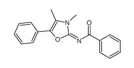 N-(3,4-dimethyl-5-phenyl-1,3-oxazol-2-ylidene)benzamide Structure