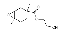 3,6-Dimethyl-7-oxa-bicyclo[4.1.0]heptane-3-carboxylic acid 2-hydroxy-ethyl ester结构式